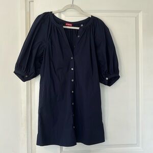 STAUD Mini Vincent Dress - Navy
